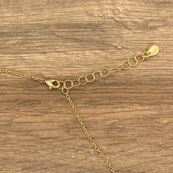 Gold chain with clasp and extender