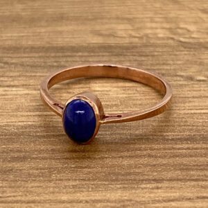 Lapis Lazuli Oval Single Stone Ring