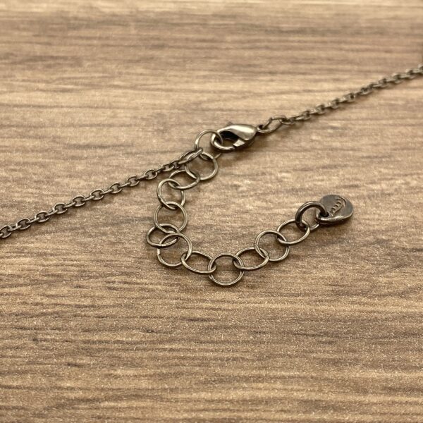 A necklace with a chain attached to it.