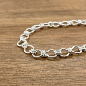 Silver Bowtie Chain Bracelet